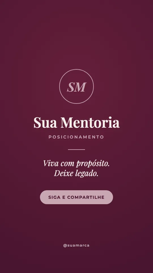 Tela final de exemplo: Sua Mentoria, posicionamento